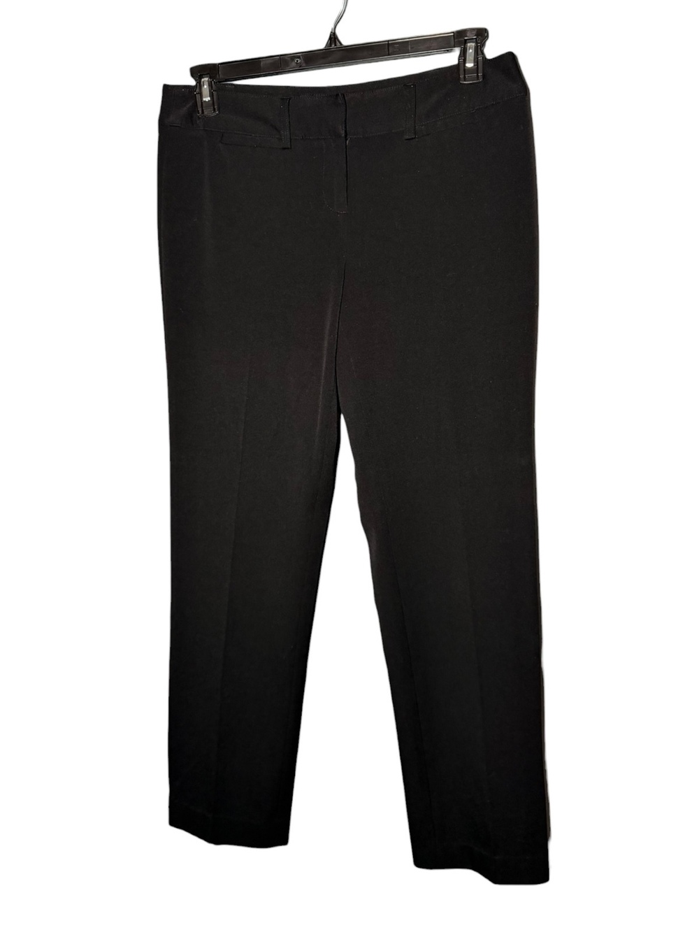 Amanda + Chelsea black straight-leg trousers size 8 (Q20)